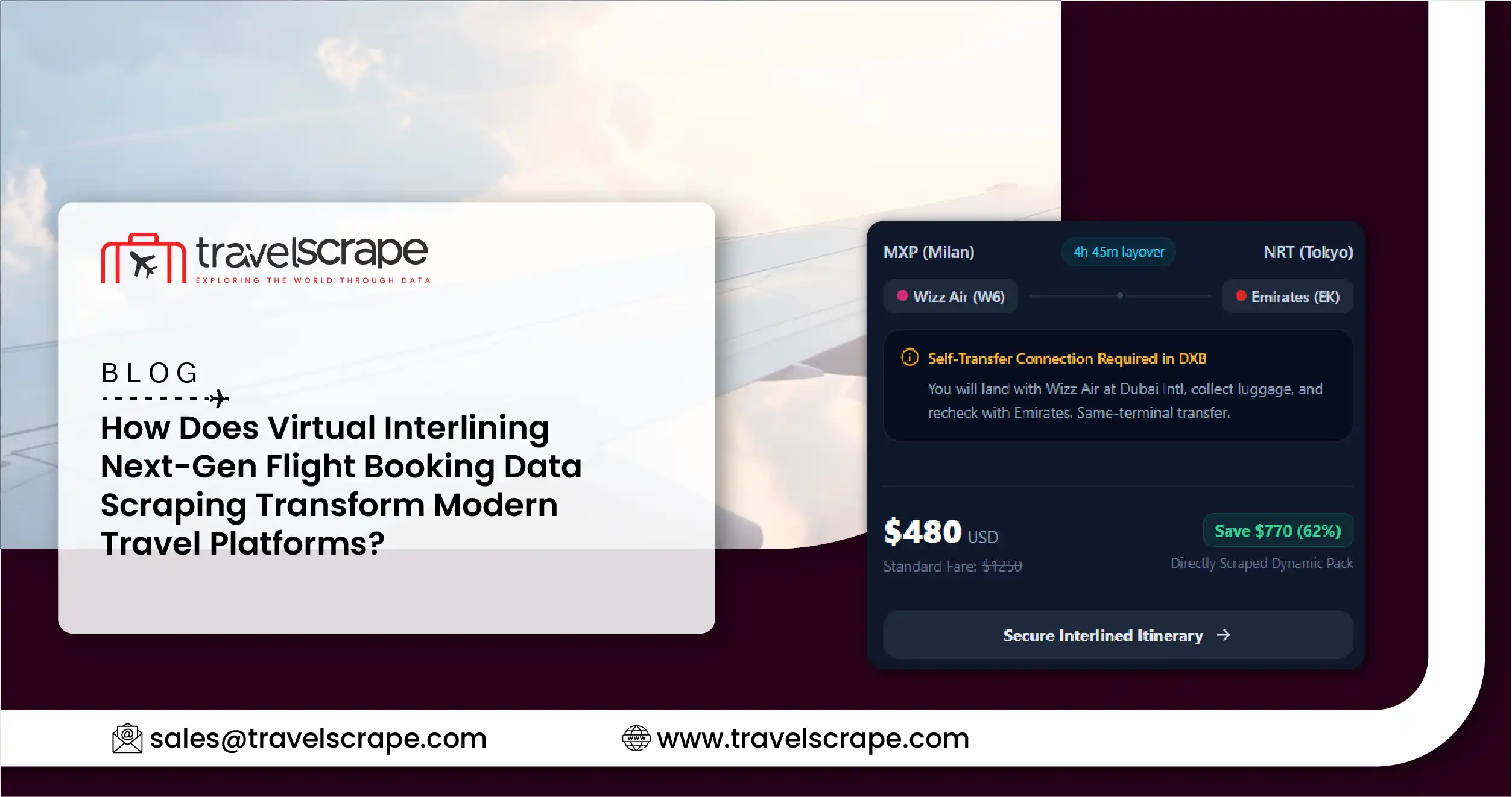 Virtual Interlining Next-Gen Flight Booking Data Scraping